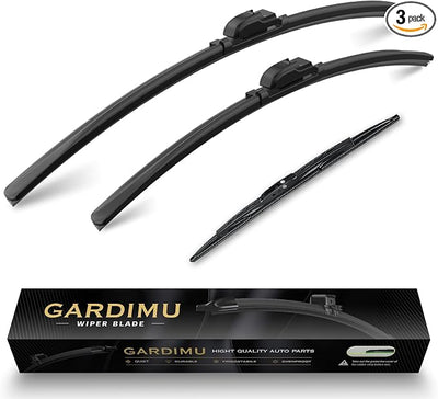 Front and Rear Windshield Wipers for Toyota Sienna 2005-2010 | 26" 19" 16" Quiet and Streak-Free Front and Back Wiper Blades Assembly All-Season OEM Automotive Replacement Accessories