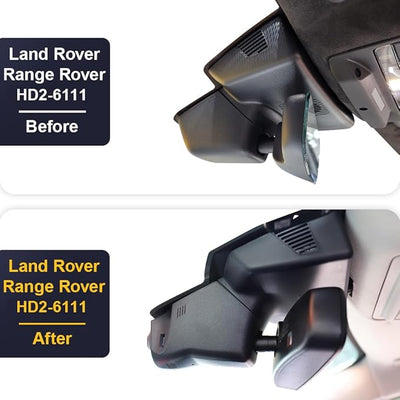 Fitcamx 4K Dash Cam Suitable for Land Rover Range Rover 2018-2022 (HD2-6111) & Range Rover Sport Sport, OEM Look, 2160P UHD Video, Built-in WiFi & APP, Loop Recording G-Sensor, Plug & Play, 64GB Card