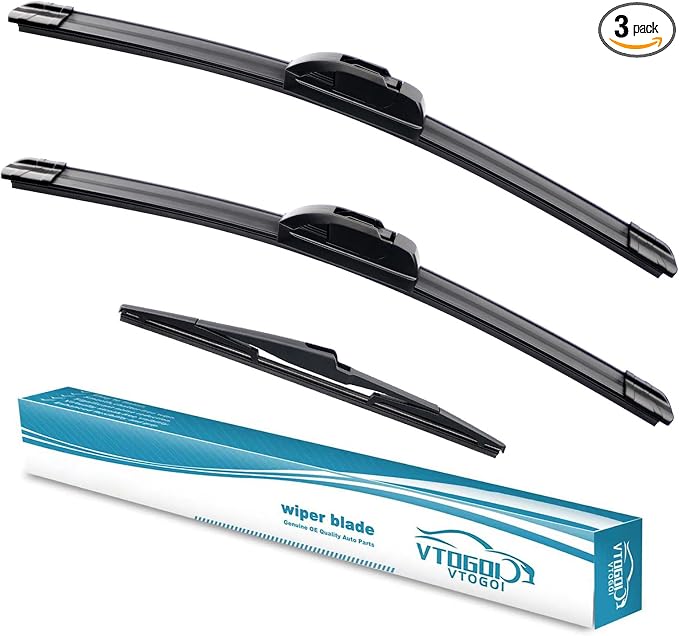 OEM Windshield Wiper Blades Replacement for Kia Telluride 2020 2021 2022 2023 2024 2025 Sedona 2015-2021, All Weather Original Factory Quality Front & Rear Wipers Set 26"+18"+13" (Pack of 3)