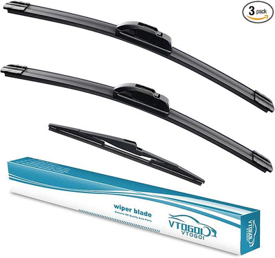 OEM Windshield Wiper Blades Replacement for Kia Sportage 2017-2022 Sorento 2016-2020 Hyundai Santa Fe 2019-2023, All Weather Original Factory Quality Front & Rear Wipers Set 26"+16"+11" (Pack of 3)