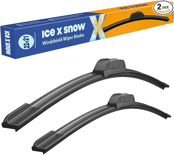 22"+21" Water Repellent Windshield Wiper Blades Replacement for Jeep Grand Cherokee 2021-11 Toyota Tacoma 2014-05 Honda Pilot 14-09 Dodge Durango 21-2011 All-Season Performance Wiper Blades