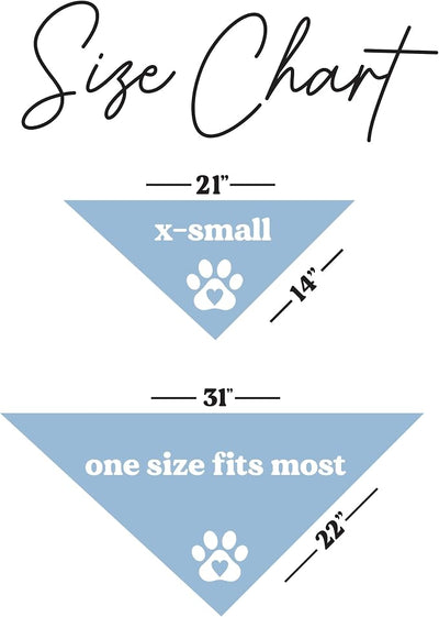 Baby Security in Training Dog Bandana | 100% Cotton Adjustable Triangle | Made in USA | New Baby | Pregnancy Announcement Photoshoot Prop | Gender Reveal | Turquoise X-Small (223)
