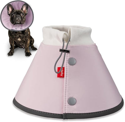 Agape Soft Dog Cone for Small Dogs & Cats, Recovery Collar to Stop Licking | Comfy E-Collar Alternative for Puppies, Adjustable Cloth Cone After Surgery, Protective Neck Cone for Kittens, Washable