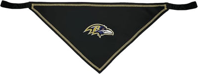 Pets First NFL Baltimore Ravens TIE Bandana, Size Small/Medium. Dog Bandana Scarf Bib for Pet Cat Dog. The Ultimate Game-Day, Party Bandana