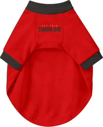 Tampa Bay Dog Clothes Jersey Style Personalized Pet T Shirt with Custom Name Number for Small Medium Large Dogs