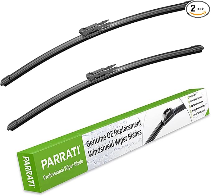 PARRATI® 24 Inch & 21 inch of High Performance Premium All-Season Automotive Replacement Windshield Wiper Blades, Easy DIY Install & Superior Road Visibility, Durable Stable And Quiet (Set of 2)