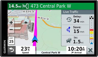 Garmin 010-N2038-02 Drivesmart 65T 6.95 inch GPS Navigator with Traffic and Smart Features (Renewed) | Official USA Partner Model | Bundle with 2 YR CPS Enhanced Protection Pack