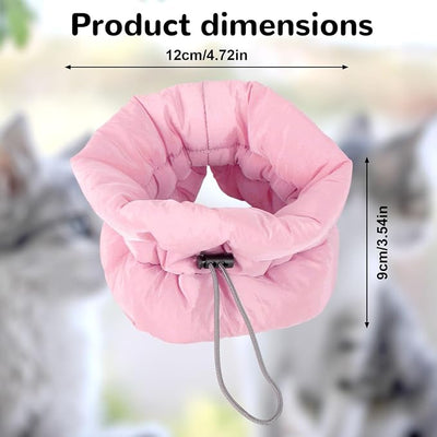 BOXOB Adjustable Recovery Collar for Dogs and Cats, Waterproof & Soft Cat Donut Cone Lightweight Neck Protective Elizabethan for Pets Kitten Kitty Puppy to Prevent Licking Wounds (S, Pink)
