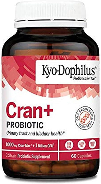 Kyolic Kyo-Dophilus Cran+ Probiotic, Urinary Tract and Bladder Health*, 60 Capsules