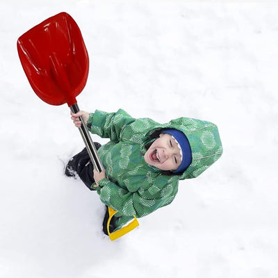 Detachable Small Snow Shovel for Car,24" Winter Lightweight Mini Portable Snow Removal Tool with Detachable D-Grip Handle,Snow Shovels for Garden Driveway Camping Yard Beach Outdoor