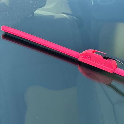 OEM QUALITY 24" + 18" PARRATI Premium All-Season Rose Red Windshield Wiper Blades (Set of 2)