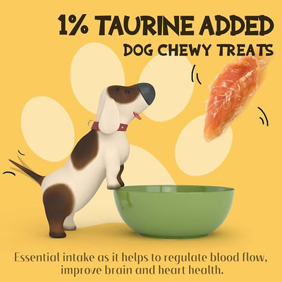 Dog Chicken Jerky Treats, Made with 100% Real Chicken Breast, High Protein & Grain Free