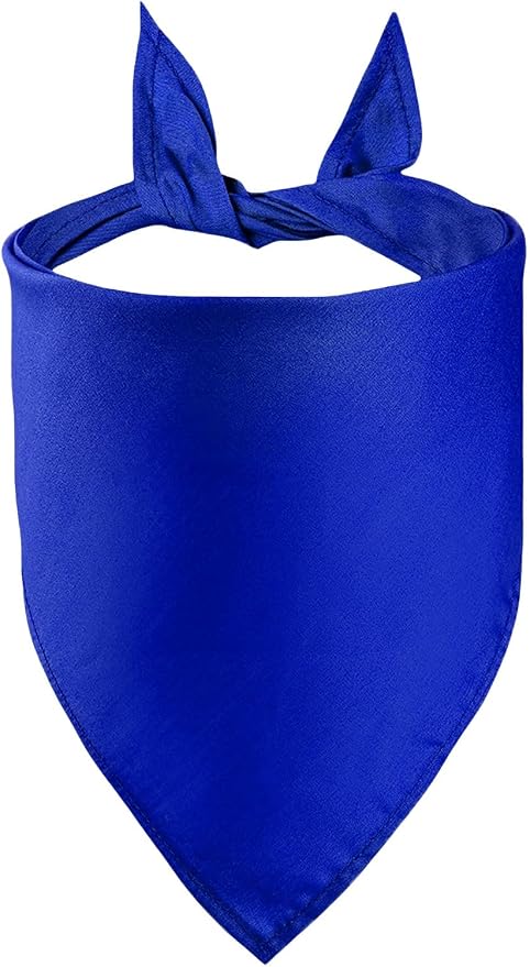 Petitebella Single Color Pet Bandana (Royal Blue, Medium)