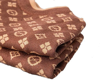 Everything Chic Luxury Dog Sweater – Soft Knit Designer Pet Outfit for Small Dogs & Puppies, XS–L, Stylish Warm Clothing for Yorkies, Chihuahuas, Dachshunds, Maltese, French Bulldog