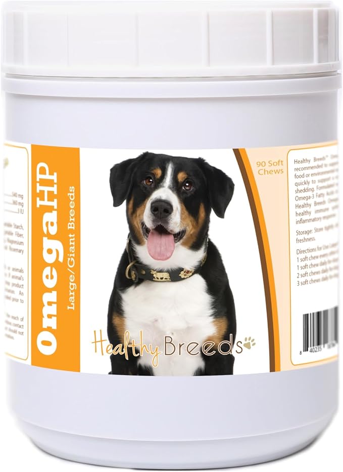 Entlebucher Mountain Dog Omega HP Fatty Acid Skin and Coat Support Soft Chews 90 Count