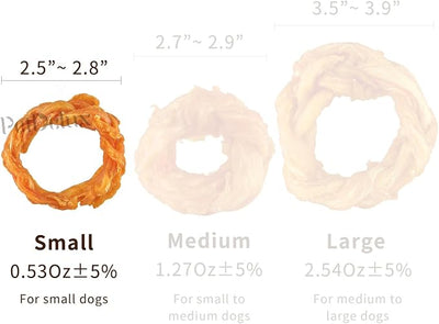 iPaw Turkey Tendon for Dogs(Ring Small & Strip Large)