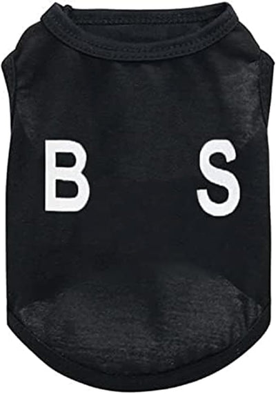 6 Pack Black Small Dog Shirt Puppy Clothes for Small Dog Boy Summer Casual K9 Security Print Vest for Chihuahua Yorkies Small Dog Cat Fashion Outfits