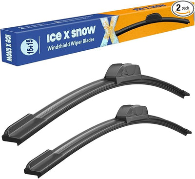 15"+15" Silicone Wiper Blades Oem Quality Premium All Seasons Windshield Wiper Blades (Pack of 2)