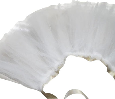 Dog Tutu Tulle Dress for Dogs Small Large Medium Puppy Dress Ballerina Costume Skirt for Holiday Puppy Cats Bunny Pet Outfit 4th of July Party Photo Prop Supplies (White, Large)