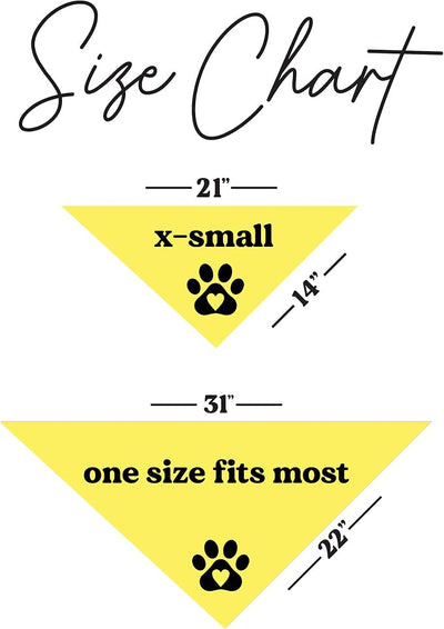 Do Not Pet Dog Bandana (Yellow, OS 837)