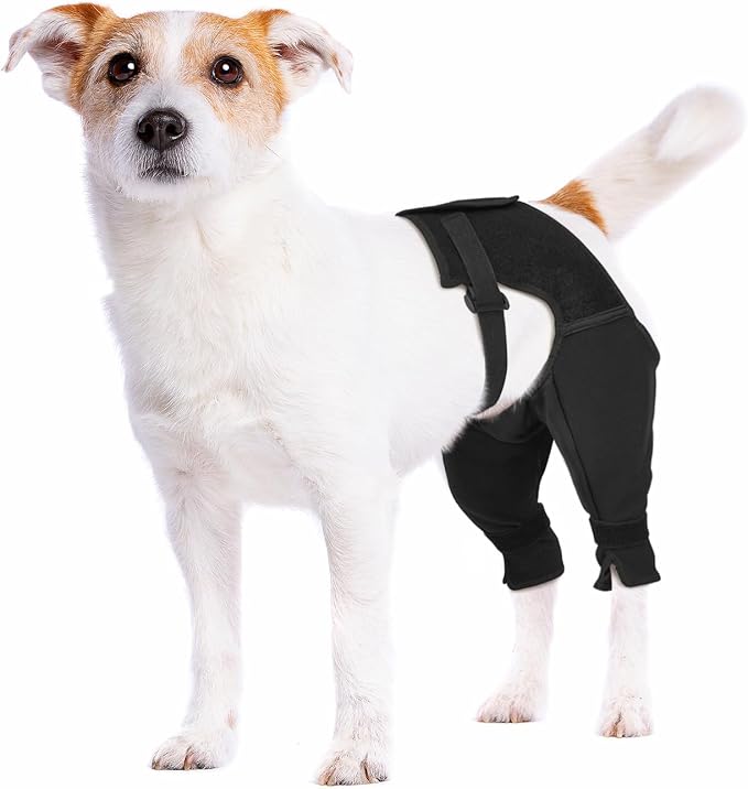 Dog Rear Leg Sleeve to Stop Licking, Breathable Anti-Slip Recovery Sleeve Pants for Wound Protection After ACL/TPLO Surgery, Hot Spots, Lick Granulomas–Cone Alternative for Leg Healing,XS