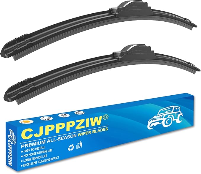 CJPPPZIW® Windshield Wipers -22"+21" Replacement for 2005-2016 Toyota Tacoma/2011-2024 Dodge Durango,OEM Quality Premium All-Season Wiper Blades (Set of 2)