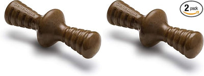 Benebone Zaggler Rolling Dog Chew Toy for Aggressive Chewers, Real Bacon, Made in USA, Medium (Pack of 2)