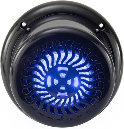 RecPro RV Flush Mount Speaker | Exterior 5.25" Black Wavy Blue LED | Waterproof (10 Pack)