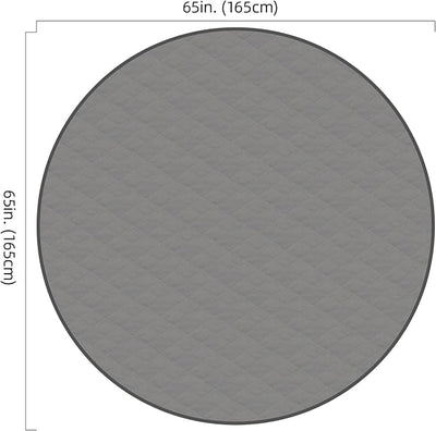 Washable Reusable Dog Pee Pads, 65" Round Absorbent & Waterproof Puppy Training Pad for Crate, Playpen & Carpet, Large Potty Pads for Dogs, Cats & Small Pets