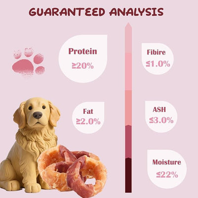 Sweet Potato Dog Treats, Chicken & Duck Wrapped Sweet Potato Donut, Rawhide Free & Grain Free