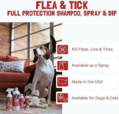 Bio-Groom Flea & Tick Dog Shampoo - Flea and Tick Prevention Treatment for Dogs & Cats, Cruelty-Free, Made in USA, Natural Repellent, Protein-Lanolin Shampoo - 5 Gallons