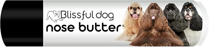 The Blissful Dog Cocker Spaniel Nose Butter, Versatile Dog Nose Balm for Dry Nose, Handcrafted Nose Moisturizer, Easy-to-Apply Dog Essentials, Unscented, 0.15 oz.