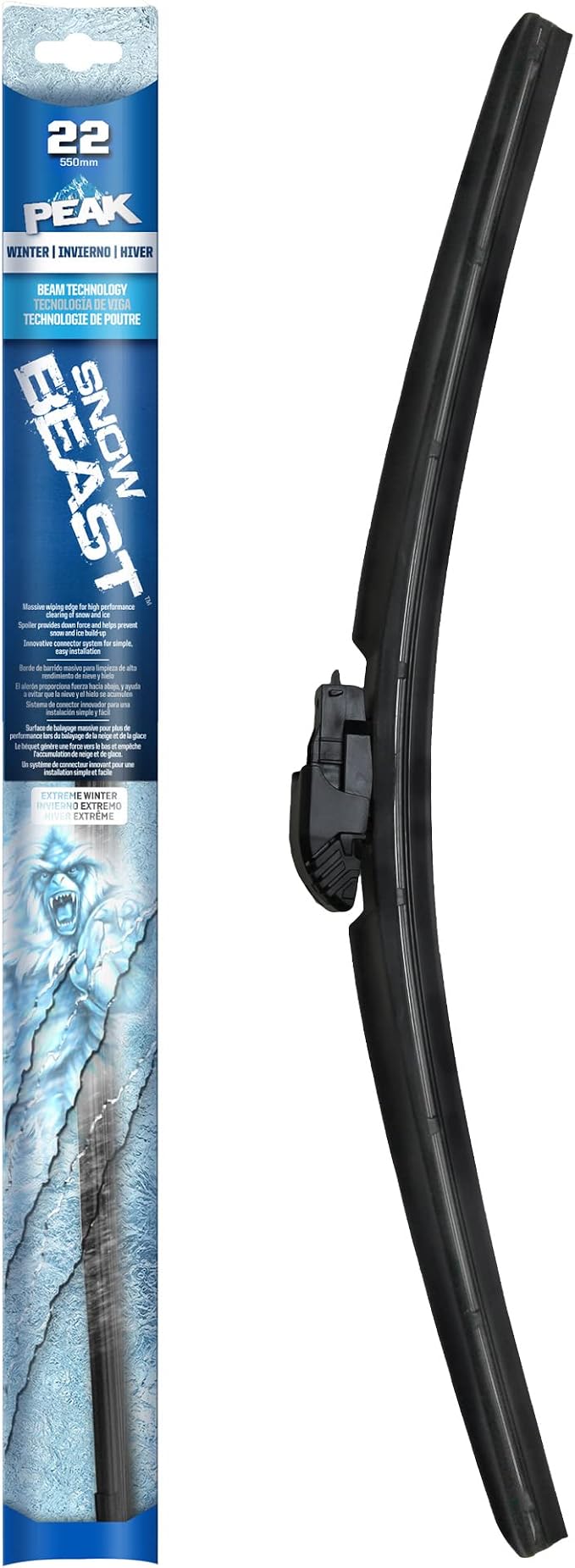 PEAK Snow Beast Winter Windshield Wiper Blade, 22-inch