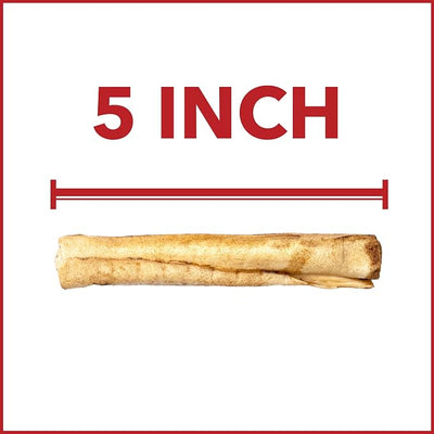 Pet Factory American Beefhide 5" Chip Rolls Dog Chew Treats - Chicken Flavor, 8 Count/1 Pack
