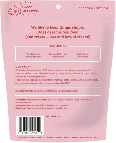 Bocce's Bakery - Limited Edition Wheat-Free Dog Treats, Burgers & Fries Biscuits, 5 oz