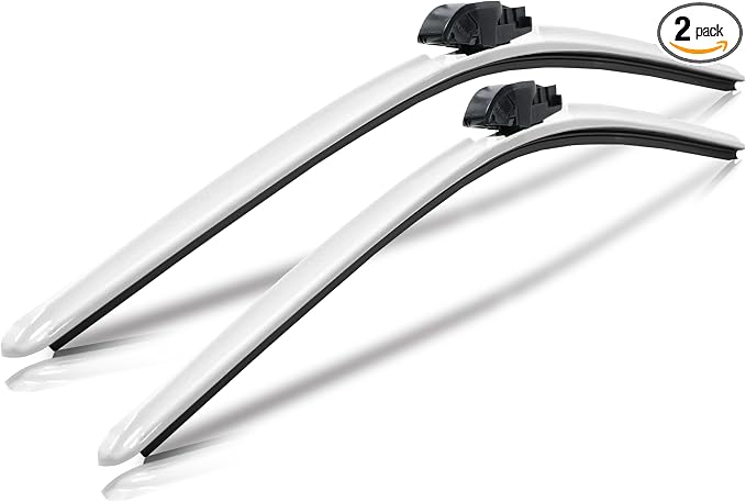 ClixWipers 16" + 14" + 14" (Set of 3) White All Weather Premium Automotive Replacement Windshield Wiper Blades, Passenger and Driver Side Winter Wiper Blades for Toyota FJ Cruiser
