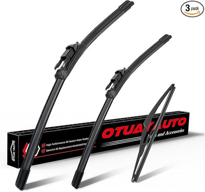 OTUAYAUTO Windshield Wiper Blades - Replacement for Mercedes-Benz ML320 ML350 ML550 ML63 2006-2011 ML-Class W164, X164 05-12, W251 06-12, Front and Rear Wiper Blades Pinch Tab 28"+21"+12" (Pack of 3)