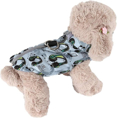 Winter Waterproof Windproof Dog Jacket - Warm Vest Coat for Small & Medium Dogs - Not Suitable for Big Dogs - Earphones Medium