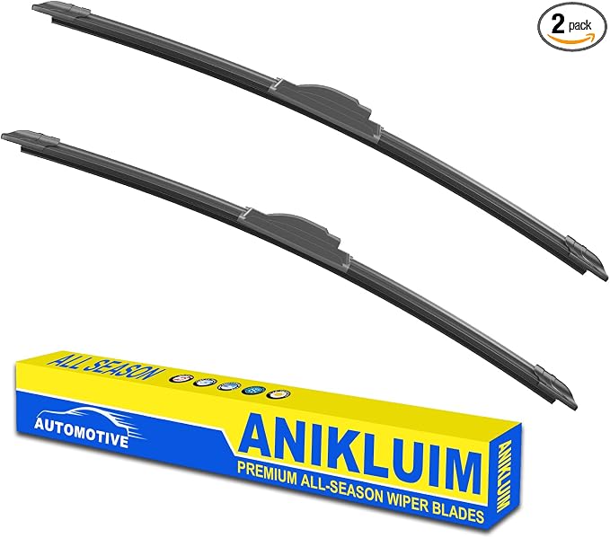 OEM Quality 24" + 16" Premium All-Season Windshield Wiper Blades for Hyundai Tucson 2005-2015 Kia Spectra 2005-2009 Saturn Vue 2008-2010, Durable Stable and Quiet J Hook Replacement Wipers (Set of 2)