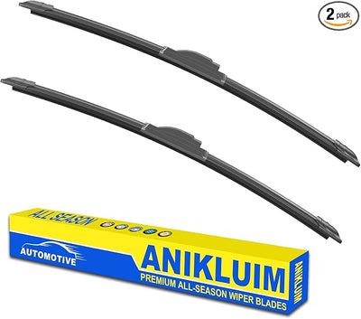 OEM Quality 22" + 17" Premium All-Season Windshield Wiper Blades for Toyota Yaris 2012-2020 Chevrolet Cobalt 2005-2010, Durable Stable and Quiet J Hook Replacement Wipers (Set of 2)