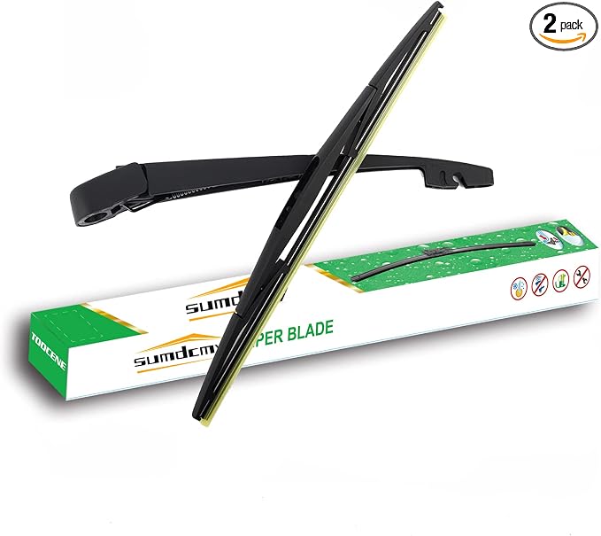 Rear Windshield Wiper Blade and Arm Replacement for VOLVO XC90 2011-2014 XC60 2011-2017 Back Windscreen Wiper