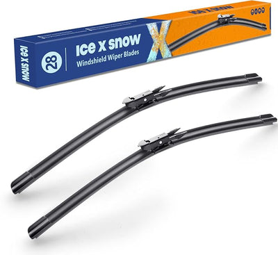 28"+28" Silicone Windshield Wiper Blades Replacement For Ford Fusion 2019-2013,Transit Connect 21-17 Escape 20-13,Focus 18-12,Edge 20-15 Water Repellent Automotive Replacement Windshield Wiper Blades