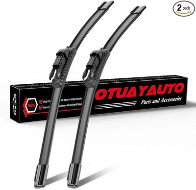 OTUAYAUTO 24"+19" Windshield Wiper Blades Replacement for 2013-2018 BMW 320i 328i 328d 330i 330e 335d 335i 340i F30 F31 F34 F80 E90 E91 Audi A3 2006-2013 Front Window Wipers (Pack of 2)