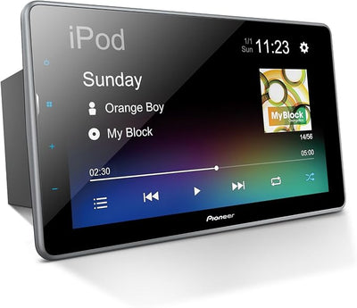 Pioneer DMH-T450EX 9" Capacitive Touchscreen, Floating Display – Alexa, Bluetooth, Backup Camera, FLAC, Short Chassis, USB, AM/FM Radio, 13-Band EQ, RCA Preouts