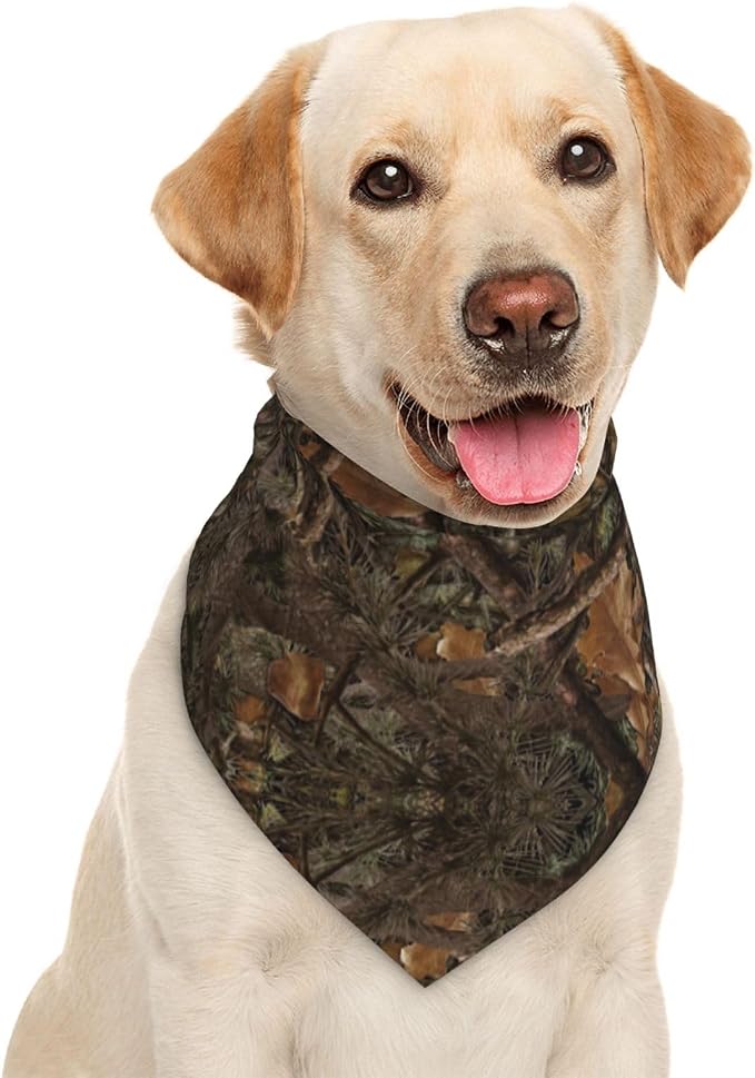 Camouflage Camo Hunting Tropical Jungle Dog Bandana Scarf Triangle Bibs Pet Accessories Cat Kerchief
