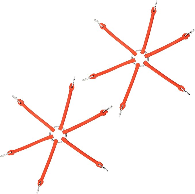 1 Pair 39225 Spider Bungee for Tire Chains | Rubber Spider Bungee Tire Chain Adjuster For Light Trucks and SUVs