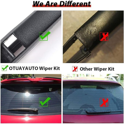 Replacement for Ford Flex 2009-2013, Rear Windshield Back Wiper Arm blade Set - OTUAYAUTO Factory OEM Replacement 85241-48080