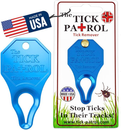 Tick Remover Tool for People & Pets, Lightweight, Portable, Durable, Keychain Attachment, Quick, Safe & Effective Tick Removal Kit, Assorted Colors, Made in USA (Assorted)
