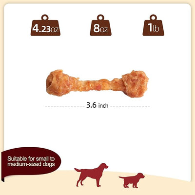 TailParty Turkey Tendons for Dogs (Bone, S, 1 lb), All Natural Dental Chews for Small Dogs, Rawhide Alternative, Long-Lasting Training-Reward Treats for Health-Conscious Pet Owners