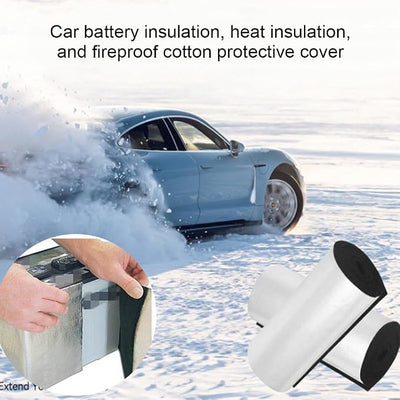 Fireproof Car Battery Insulation Cover, Car Battery Insulation Cover, Heat Shield Batteries Protective Blanket Cover